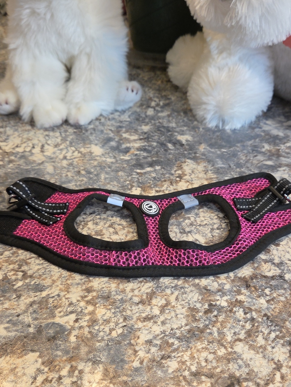 Dogs Pink Mesh Harness Vest - Comfortable Pet/Child Accessory